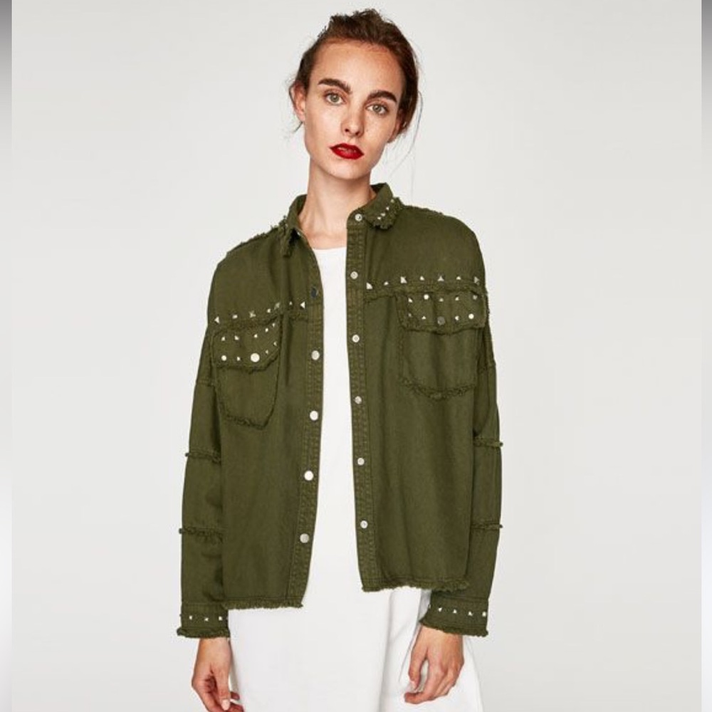 Zara studded overshirt
